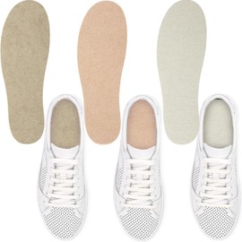 Velmitten 3 Pairs Sockless Shoe Liner No Show Socks Washable Barefoot Shoe Insert Insoles Women Man(Beige, Khaki, Matcha)