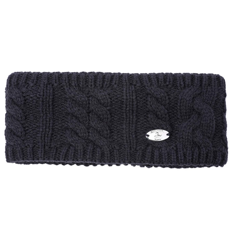 AnJuHoPa Cable Knit Headband Ear Muffs with Fleece Lining -