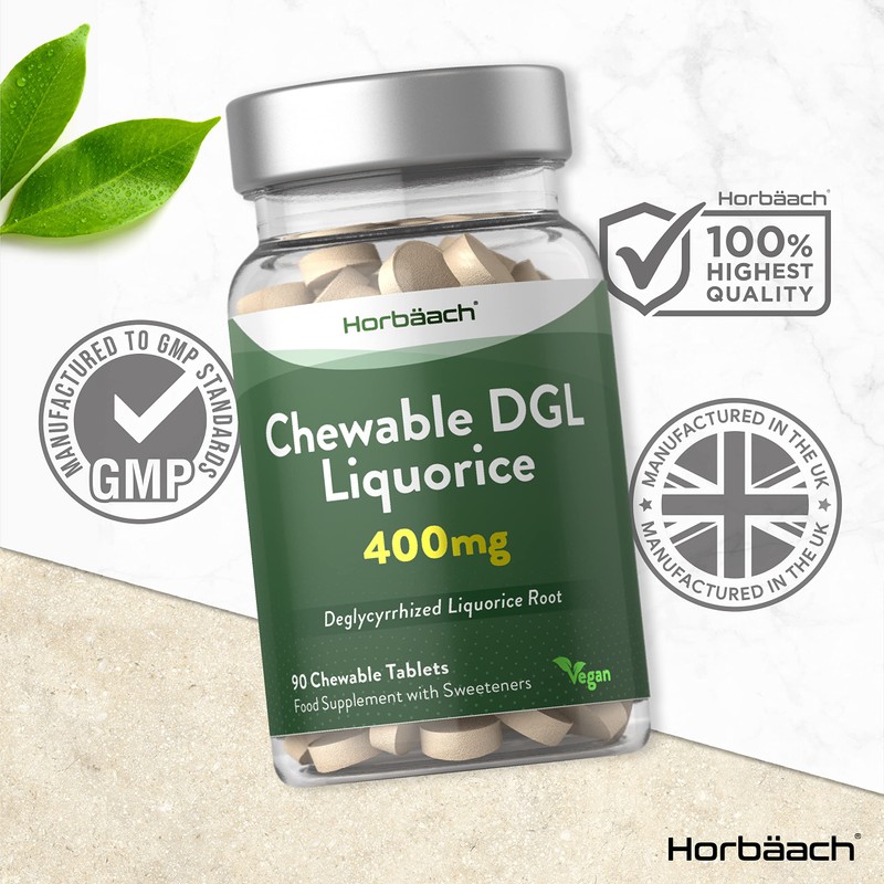 DGL Licorice Chewable Tablets 400mg | Liquorice Root Extract |