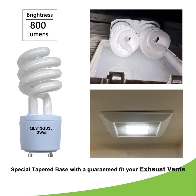 Dameiol MLS13GU35 Light Bulb,13W Spiral Bulb Replacement for Panasonic VQL5