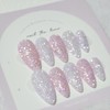 Moonlit Veil Handmade Nail Tip - Stiletto / Moonlit Veil