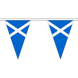Scotland Flag Bunting Scottish St Andrews 5M Triangle Large 12 Flags FlagSuperstore