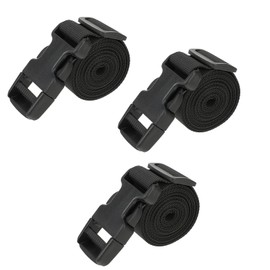 3 Packs 1.5m Black Tie Down Straps Luggage Straps Lashing Strap Nylon Strap with Quick Release Adjustable Straps with Buckles, Adjustable Utility Straps for Backpacking Suitcase Outdoor Activities