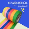 SWRT Colored Masking Tape 6-Pack, Rainbow Painter’s Tape Set for