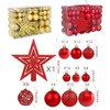 101 Pieces Christmas Ball Ornaments Christmas Baubles for Christmas Tree