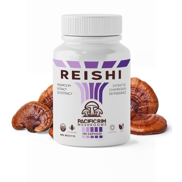 Pacific Rim Mushrooms Reishi Mushroom Capsules by Pacific Rim Mushrooms