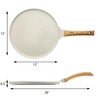 SENSARTE Nonstick Crepe Pan with Spreader, 12-Inch Natural Ceramic Coating