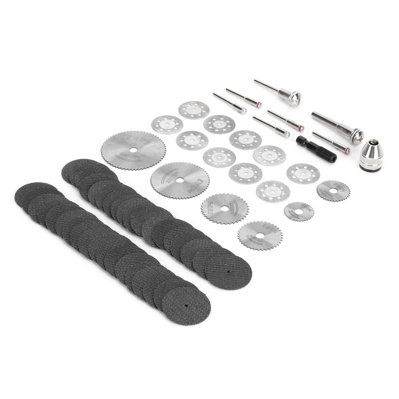 60Pcs/Set Cutting Disc Saw Blade Chuck Set for Electric Drill
