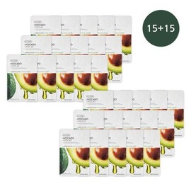 15+15 1-Pack-A-Day Special The Face Shop's Avocado Mask Sheet 20g...34108158 / 15+15 1일1팩 기획 더페이스샵 갈아만든 아보카도 마스크시트 20g..34108158