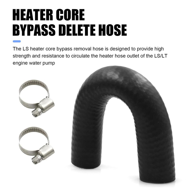 MLY 1 PC Heater Core Bypass Hose Coolant Crossover Kit,