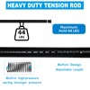 Ginbel Direct Tension Curtain Rod 122 to 157 Inches (10.2