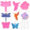 64Pcs Epoxy Resin Molds Kit, Bird Dragonfly Butterfly Cherry Flower