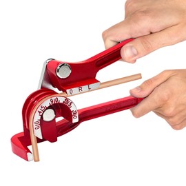 Natudeco Manual Pipe Tube Bender, 180 Degrees Tubing Bender Heavy Duty Manual Tube Bender Handheld 6/8/10mm Pipe Bending Tool Machine Tube Bending Pliers for Copper Metal