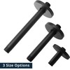 DOLGABA Straight Shower Arm with Flange, Ceiling Mount 6" Rainfall