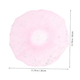 SAFIGLE 3 Pcs Stylish Double Shower Caps with Foil Trim Breathable Mesh Hair Protection Hats for Women for Bathing and Makeup