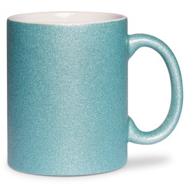glitzertassen.de® | Tasse mit Glitzer | Glitzertasse in diversen Farben | Geschenkidee | Türkis