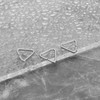 EMSea 20pcs Sink Stopper Triangle Buckle Drain Plug Chain Triangles