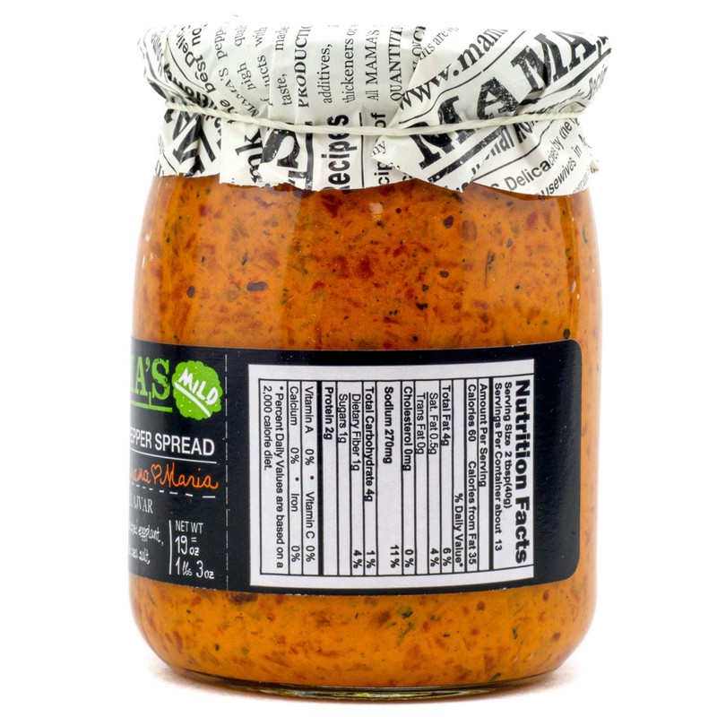 Mama's Mild Roasted Pepper Spread 19 Ounces