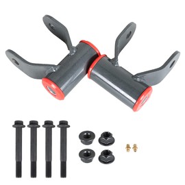 SEBLAFF 2 Inch Rear Drop Kit Lowering Steel Shackles Replacement for 2002-2008 Ram 1500 4x2 4x4