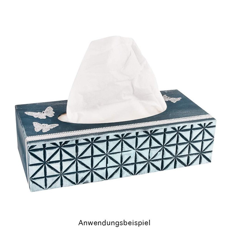 Ideen mit Herz Cosmetic Tissue Box | Wooden Tissue Dispenser