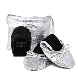 Silky Toes Foldable Flats for Women Purse Ballet Shoes Ballerina Slippers