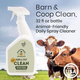 Good Salt Pet Barn & Coop Clean, Natural Pet-Friendly Daily Spray Cleaner, Made in the USA, 32 Ounce Bottle