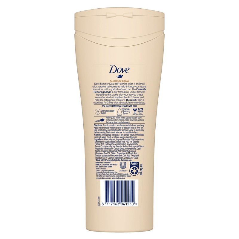 Dove Summerglow Body Lotion Fair To Medium Skin 250ml