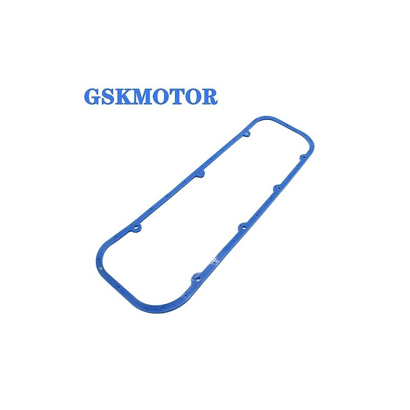 GSKMOTOR Blue Steel/Rubber Valve Cover Gasket Reusable for Chevy Engine