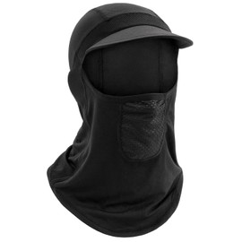 MELASA Balaclava Motorcycle Summer Balaclava for Outdoor Sports Cycling Bicycle Hat Face Hood Ski Mask Snowboarding Skiing Windproof Face Hood Men / Women Motorcycle Bicycle Accessories, black