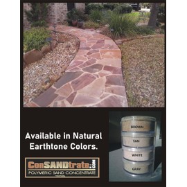 Consandtrate Polymeric Sand for Concrete Paver Joints up to 2" (White, 40 Lbs)
