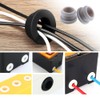 Comidox 8Pcs Snap-in Rubber Grommet Hole Plugs Heat-Resistant Sealing Caps