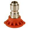 Raptor Blast 1/4in. Stainless Steel Quick Connect 0 Degree Nozzle