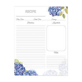 Lubudingjoy Premium Recipe Paper for 8.5" x 11" Recipe Binders, Brilliant Design Letter-Size Recipe Card Sheets 30 Count, Full Size Recipe Refill Pages for Recipe Book