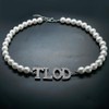 Top Ladies of Distinction Sorority Imitation Pearl Letter TLOD Necklace