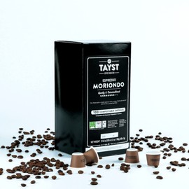 Dark Roast Espresso Pods | Espresso Moriondo | 100 Count | 100% Compostable | Gourmet Coffee in Earth Friendly Packaging | Tayst Coffee