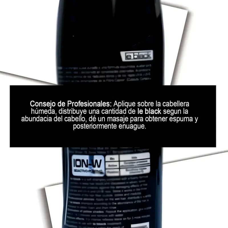 Shampoo D'Conde Le Black Matizador 250mL para Cabello Rubio