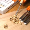 ATOPLEE 4PCS Wood Chisel Set,Curved Inner Bevel Woodworking Chisel Chrome