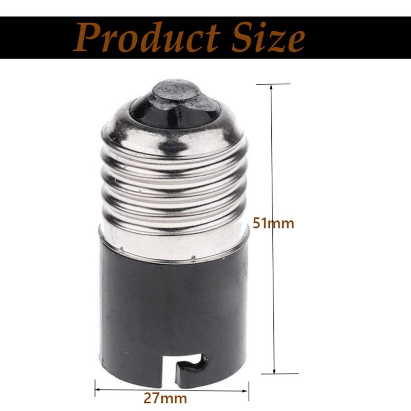 FINELED E27 To B22 Base Converter Adaptor, E27 Edison to