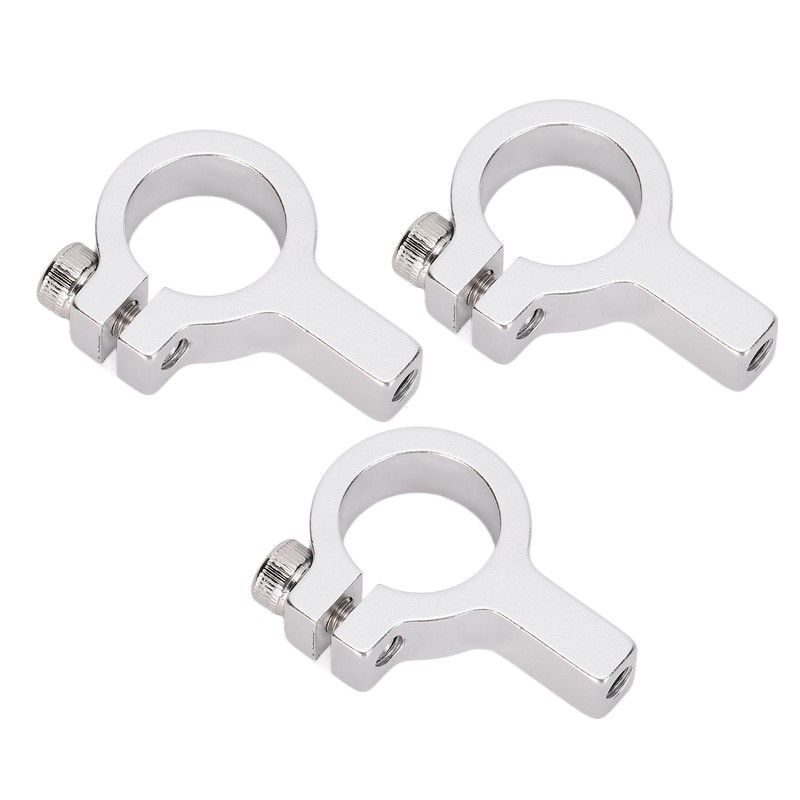 3Pcs Tube Clamp Hub Aluminum Shaft Clamping M4 Thread Mounting