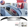 SDeelCase 2 Pieces Satin Black Decklid Spoiler Flap Wicker bill