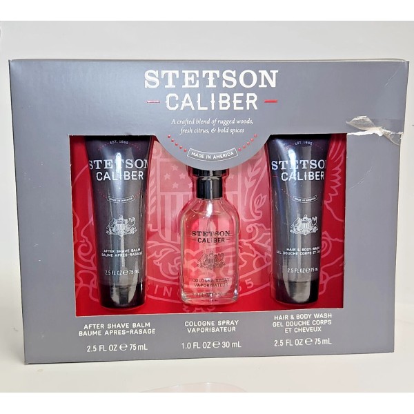 Stetson Caliber GiftSet Cologne Spray30ml AfterShaveBalm