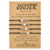 MANVEN Pack of 2/3/4 Sister Bracelet Sister Gift Bracelets for