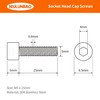 M5-0.8 x 25mm Hex Socket Head Cap Screws Bolts 304