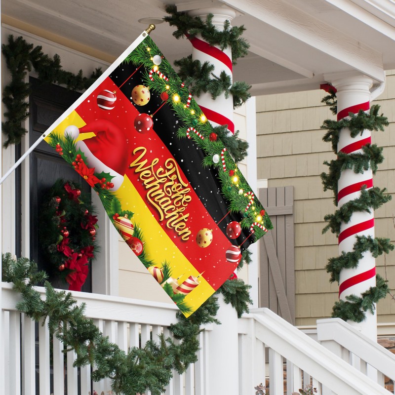 Germany Christmas Flag 90 x 150 cm with Eyelets -