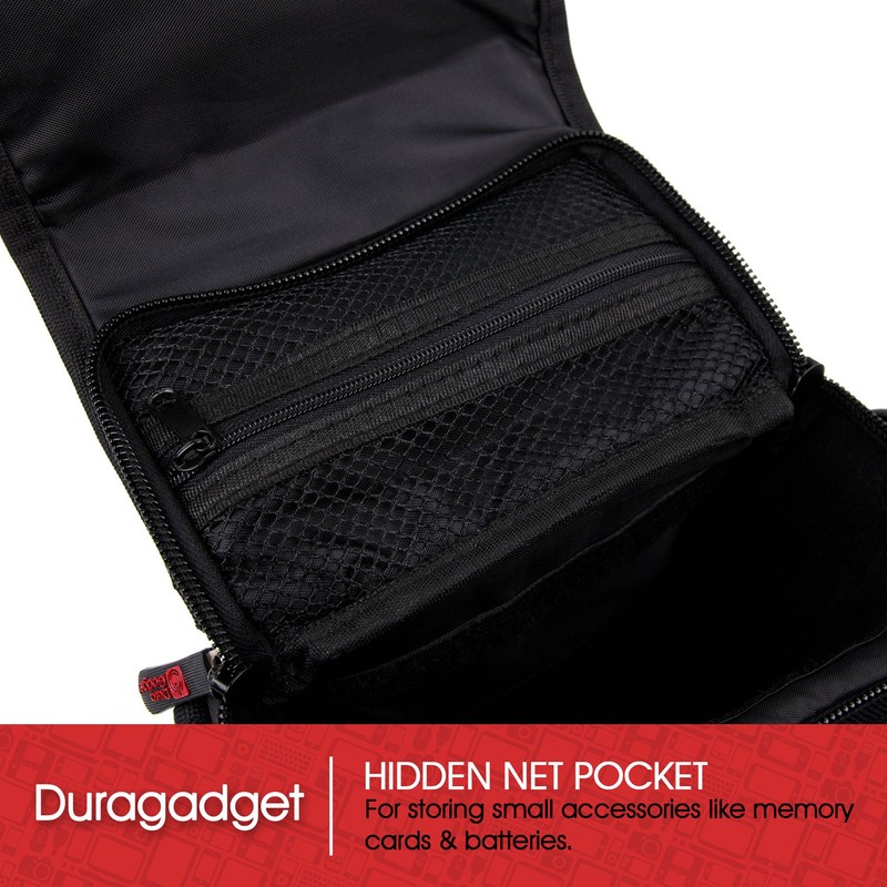 DURAGADGET Black & Grey Carry Case w/Padded Interior & Strap