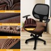 Yikko Velvet Chair Seat Cusion Covers for 14.96-18.89 Inch Office