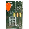 Carp Fishing Hair Rigs Set, 3x Anti-Tangle Swivel, Ready Tied