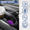 Car Cup Coaster, Anti Slip Shockproof Embedded Drink Mat, Silicone