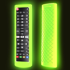 Case for LG TV Remotes, Remote Cover for LG Smart TV Remote Control AKB75095307 AKB75375604 AKB74915305 Original, Replacement Silicone Skin Sleeve Glow in The Dark Green