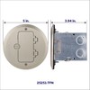 Leviton 15 Amp 1-Gang Floor Box Assembly, Commercial Grade, Tamper-Resistant,